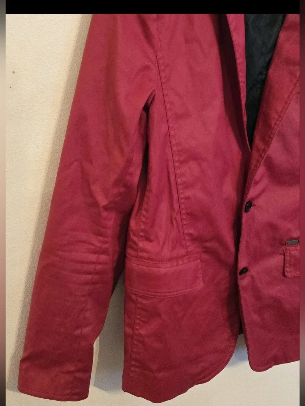 G by Guess Jacket Suit Blazer Red Size M Fully Lined 2 Button Front Unisex